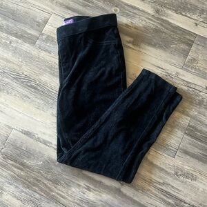 Black Corduroy Stretchy Skinny Slacks